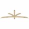 Ekena Millwork Davenport Rough Sawn Timber Gable Bracket, Douglas Fir, 96"W x 28"H x 2"D x 4"F, 7/12 Pitch GBW096X28X0204DAV00RDF - alternate 1
